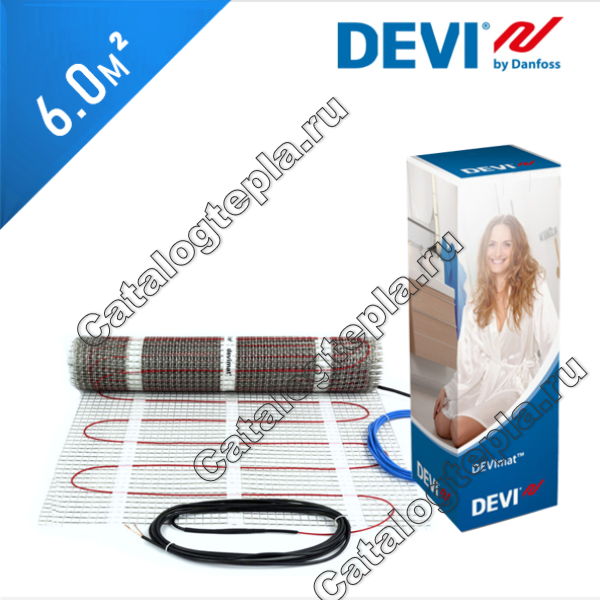 Нагревательный мат DEVIheat 150S (DSVF-150) - 6,0 кв.м.