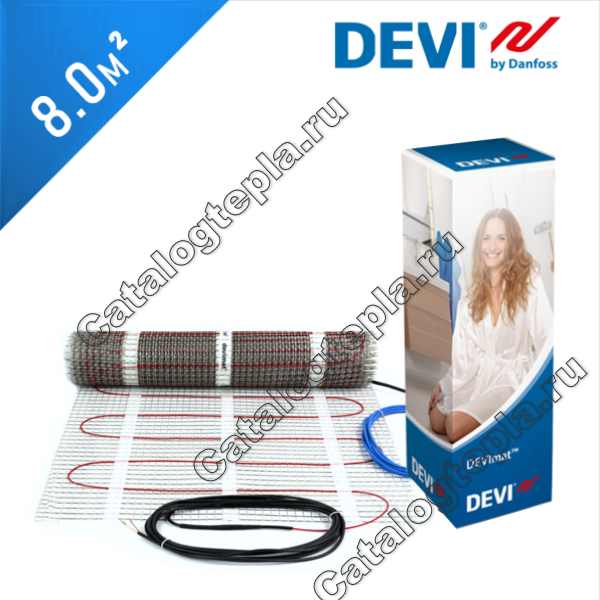 Нагревательный мат DEVIheat 150S (DSVF-150) - 8,0 кв.м.