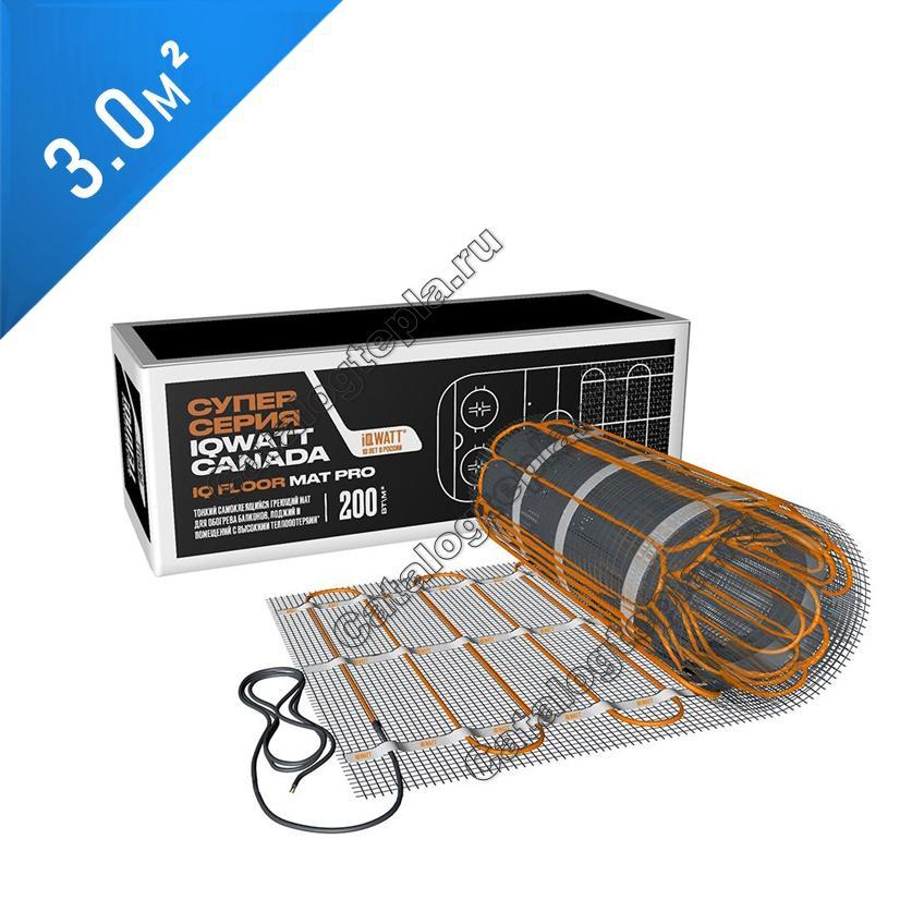 Нагревательный мат IQWATT FLOOR MAT PRO – 3,0 кв.м.