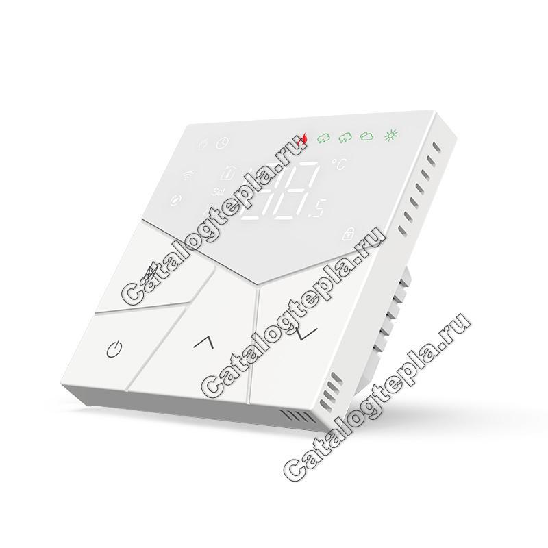 Терморегулятор Warmshtein Line Wi-Fi белый