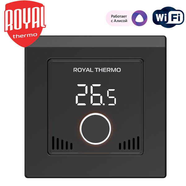 Терморегулятор Royal Thermo Intellon RTI-16 WiFi черный