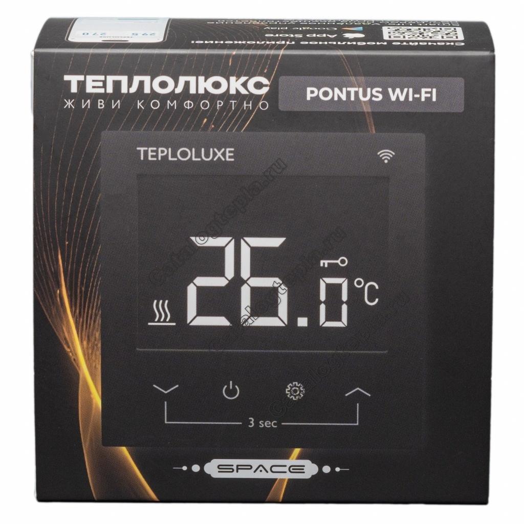 Терморегулятор Теплолюкс Pontus Space Wi-Fi черный