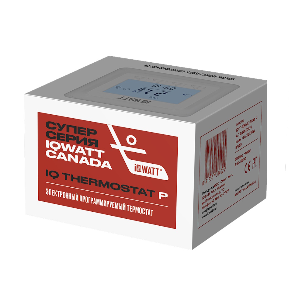 Терморегулятор IQ THERMOSTAT Р (ivory)