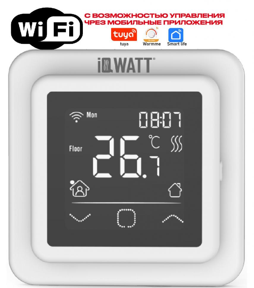 Терморегулятор с возможностью управления через смартфон SMART HEAT Wi-Fi WHITE