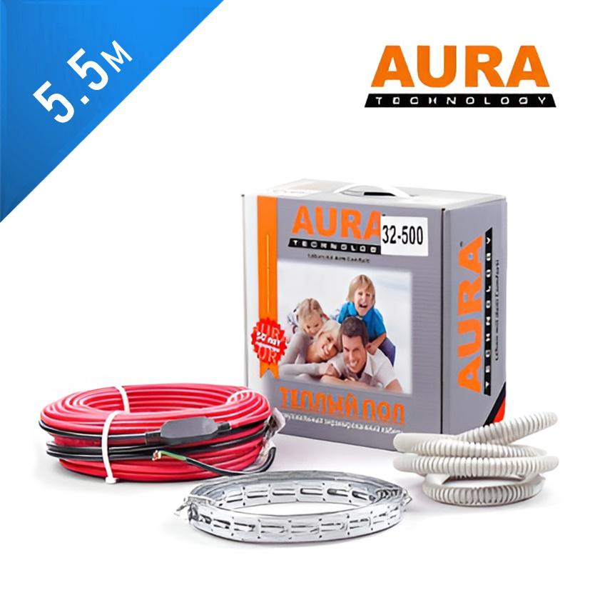 Нагревательный кабель AURA KТА 100 - 5,5 м.