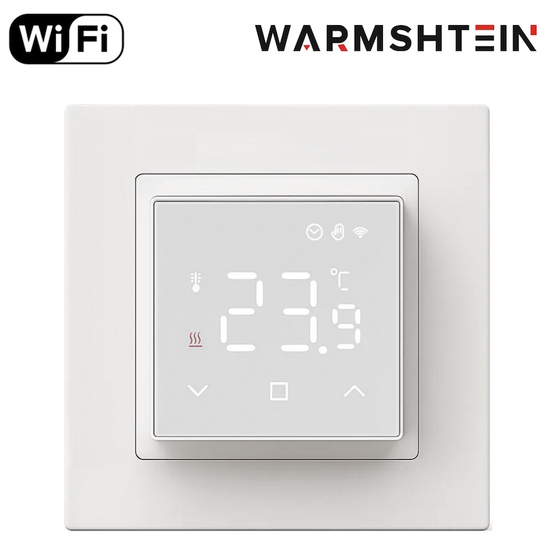 Терморегулятор Warmshtein FIT Wi-Fi белый