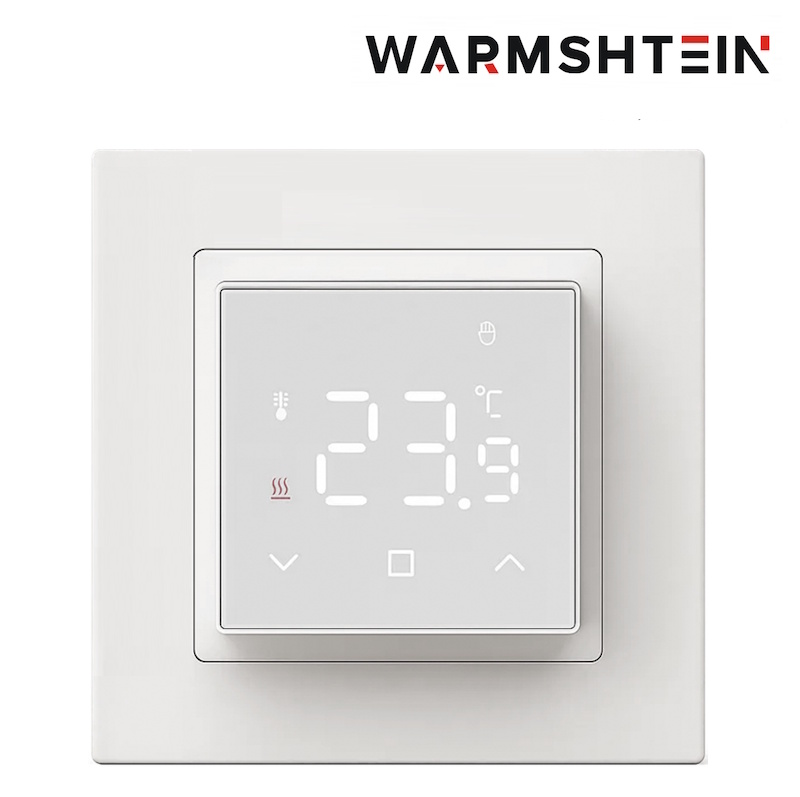 Терморегулятор Warmshtein FIT белый