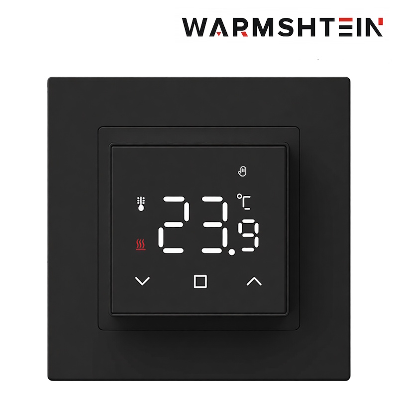 Терморегулятор Warmshtein FIT черный