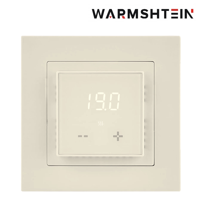 Терморегулятор Warmshtein Touch кремовый