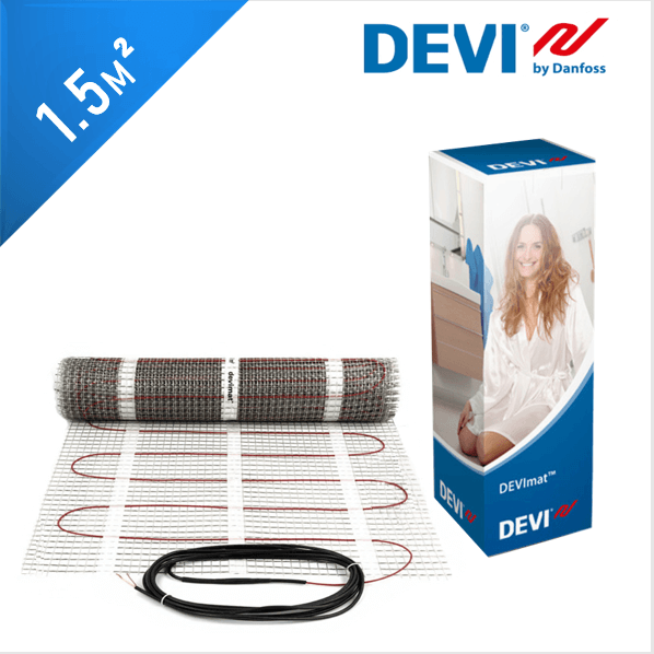 Нагревательный мат DEVImat 150T (DTIF-150) - 1,5 кв.м.