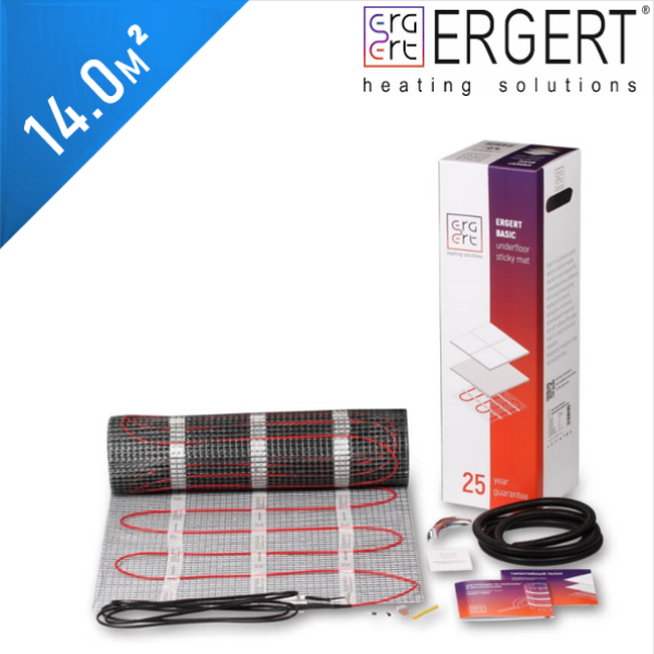 Нагревательный мат ERGERT Basic 150 (ETMB 150) - 14,0 кв.м.