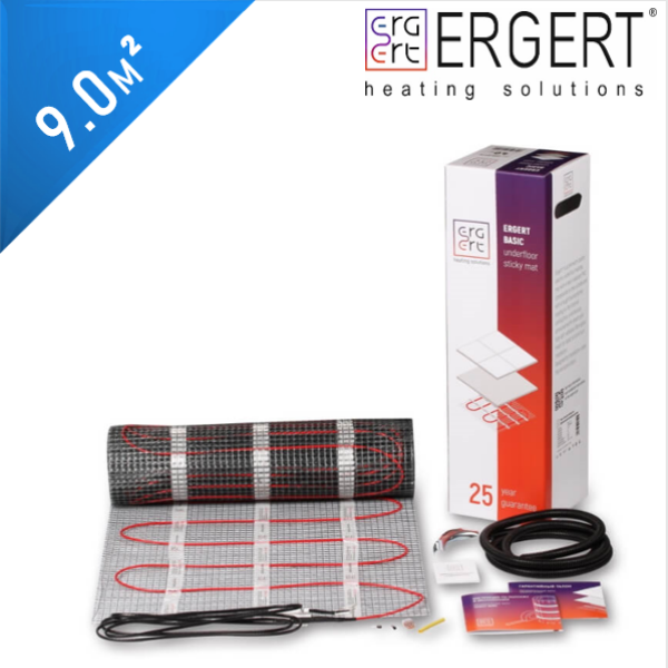 Нагревательный мат ERGERT Basic 200 (ETMB 200) - 9,0 кв.м.