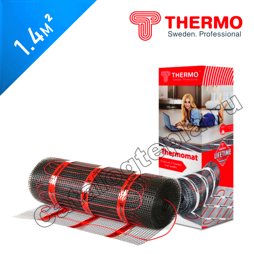 Нагревательный мат Thermomat TVK 210  - 1,4 кв.м.
