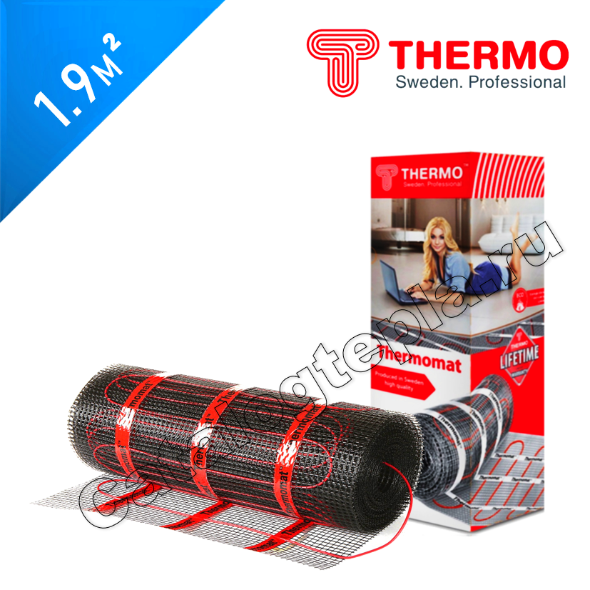 Нагревательный мат Thermomat TVK 210  - 1,9 кв.м.