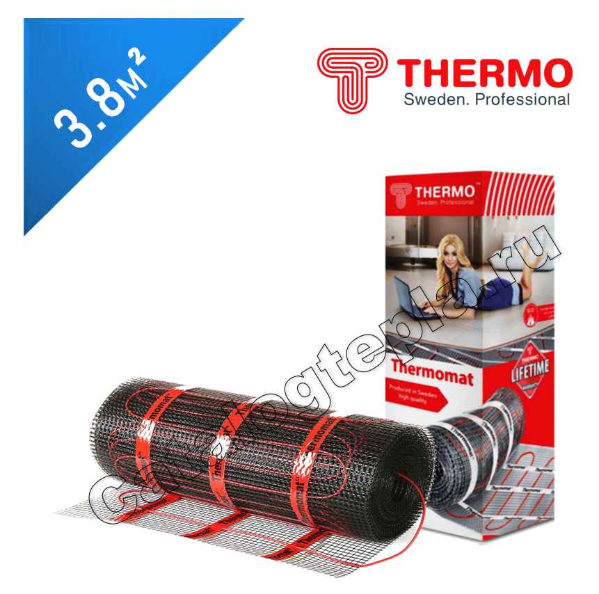 Нагревательный мат Thermomat TVK 210  - 3,8 кв.м.