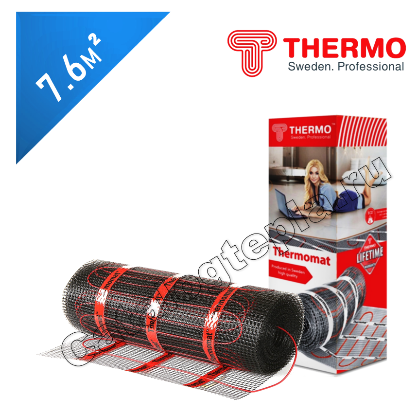 Нагревательный мат Thermomat TVK 210  - 7,6 кв.м.