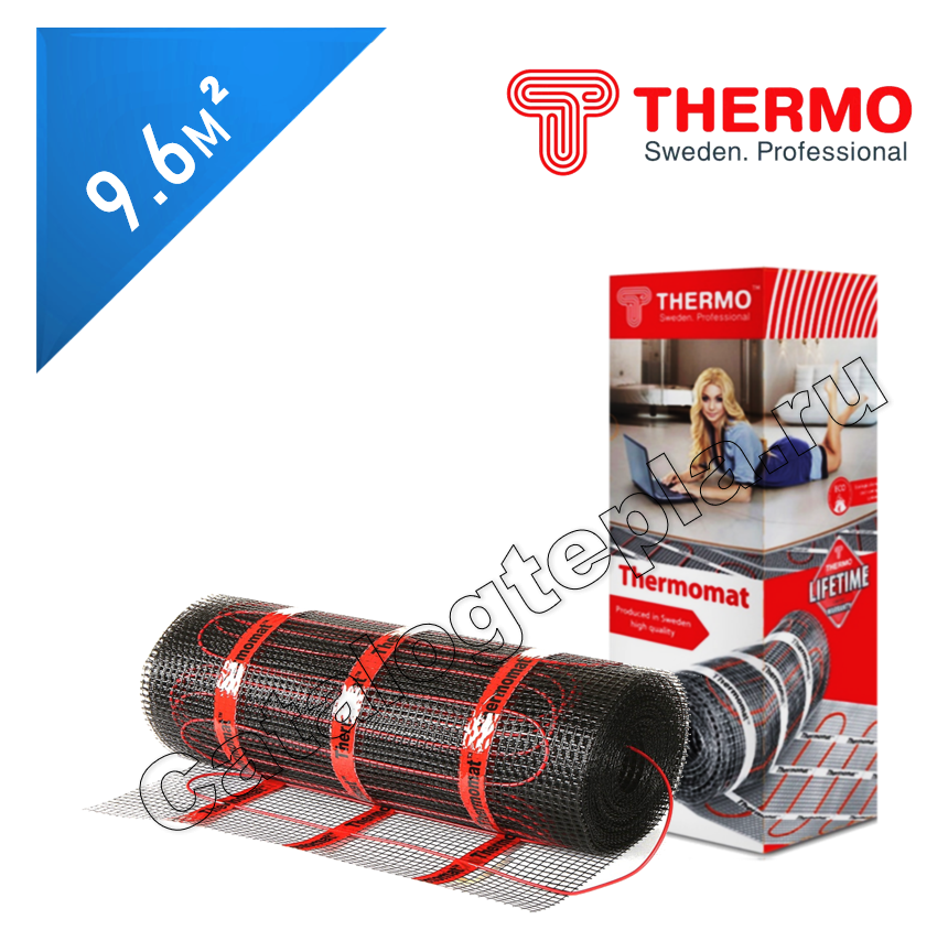 Нагревательный мат Thermomat TVK 210  - 9,6 кв.м.