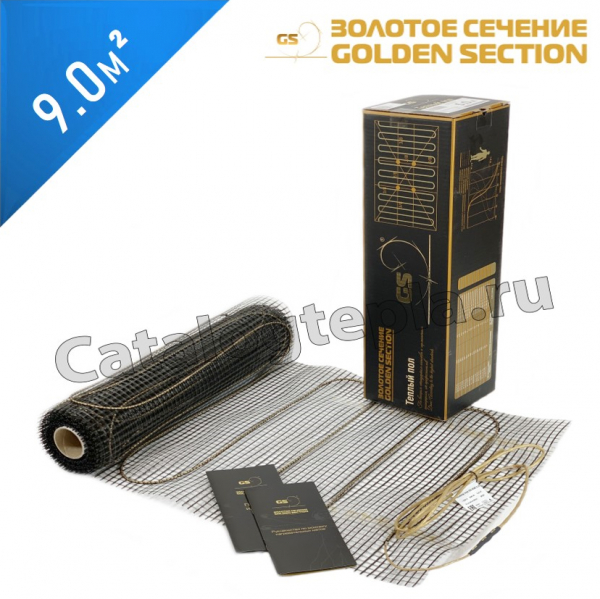 Нагревательный мат Золотое Сечение GS-160  - 9,0 кв.м.